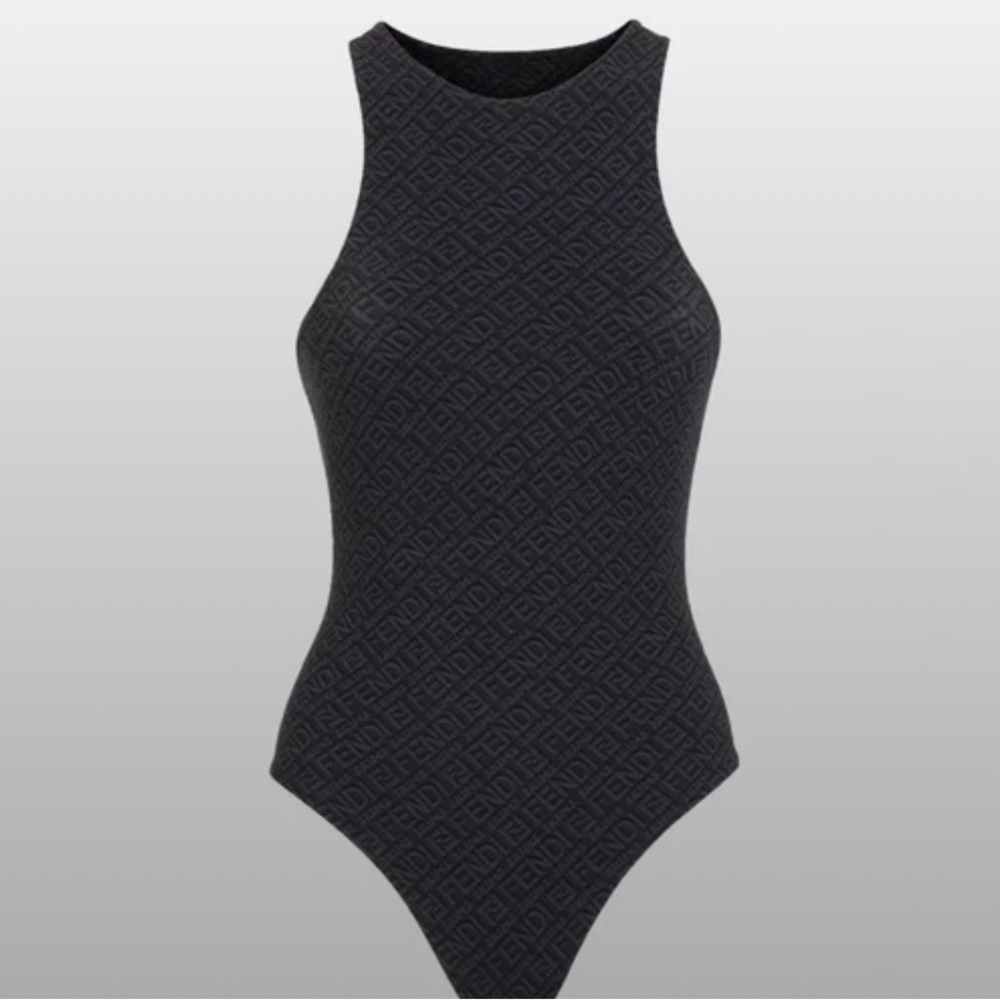 Black Fendi X Skims body suit size large